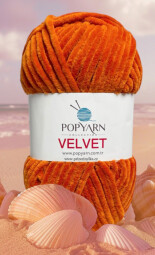 POPYARN VELVET B030 tm.oranžová
