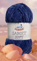 Samet soft 246 tm.modrá