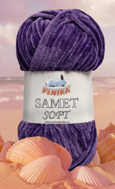 Samet soft 245 fialová