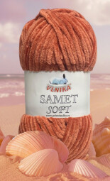 Samet soft 256 rezavá