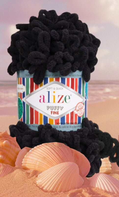 Puffy fine 060 černá