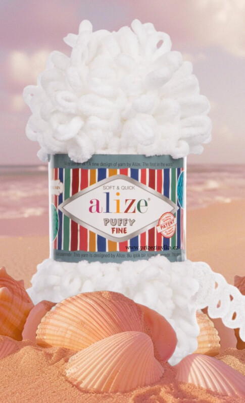 Puffy fine 055 bílá 