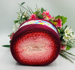 Flowers 269 smetanová,růžová,vínová