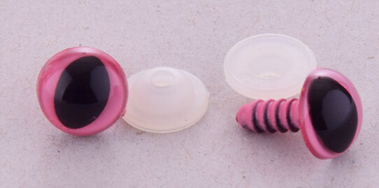 Bezpečnostní oči 12 mm kočičí růžové