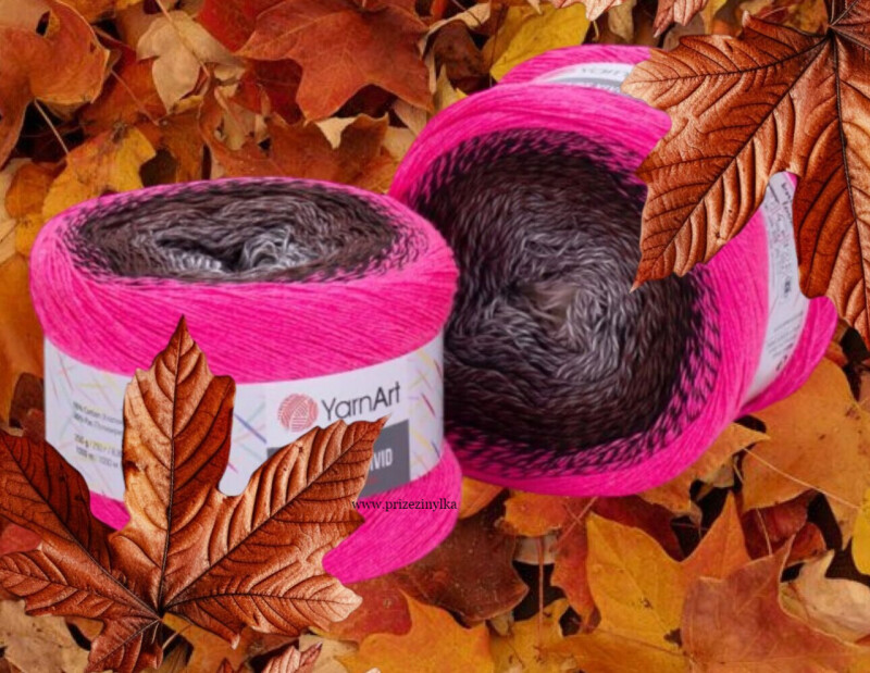 Flowers Vivid 501 sv.šedá,hnědá,neon růžová 