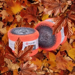 Flowers Vivid 503 sv.šeda,tm.šedá,neon oranžový 