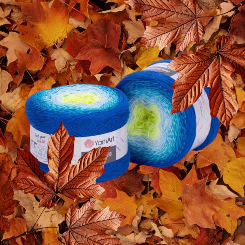 Flowers Vivid 510 neon žlutý,tyrkys,modrá