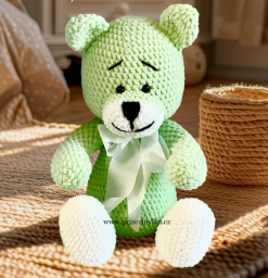 Háčkovaný medvidek b.zelenkavá