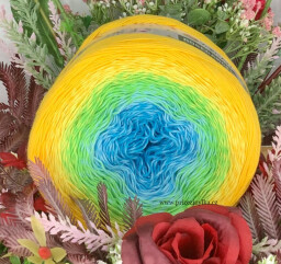 Rosegarden 310 modrá, světle modrá, jarní zelená, žlutá