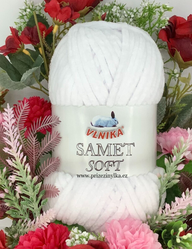 Samet soft 230 bílá 