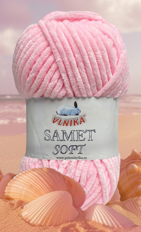 Samet soft 234 středně růžová 