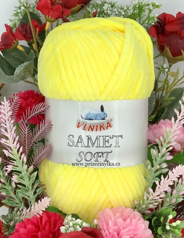 Samet soft 243 žlutá 