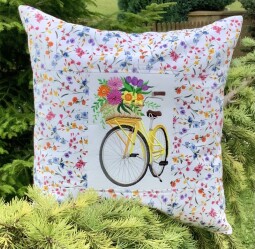 Povlak na polštář 45x45cm kolo