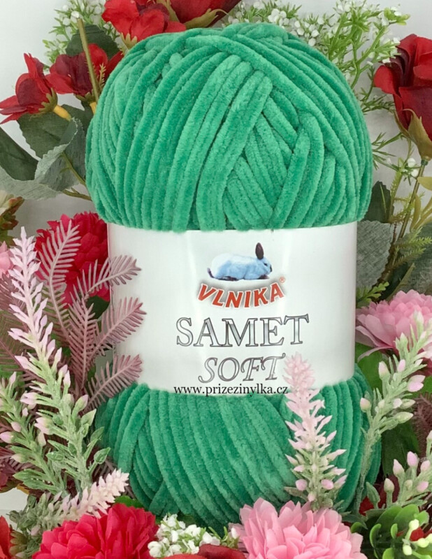 Samet soft 252 zelená 
