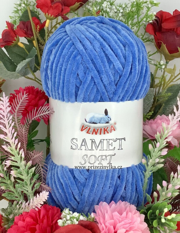 Samet soft 241 modrá jeans