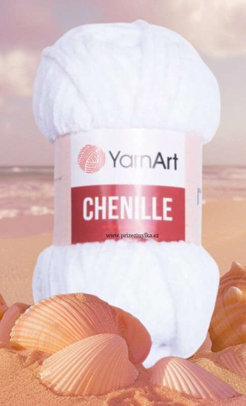 Chenille 541 bílá 