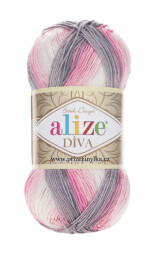 Diva batik 3245 růžovou-šedá