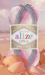 Diva batik 3245 růžovou-šedá