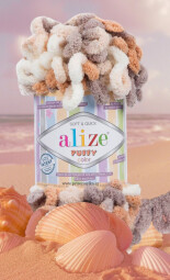 Puffy color 5926 béžovo-hnědá