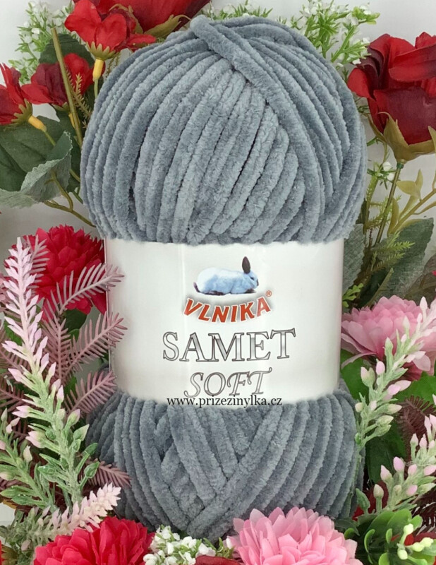 Samet Soft 238 tm.šedá 