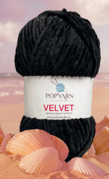POPYARN VELVET B025 černá