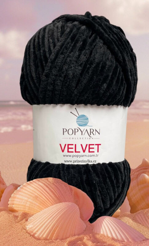 POPYARN VELVET B025 černá