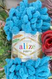 Puffy 016 modrý tyrkys