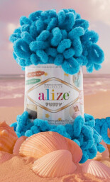 Puffy 016 modrý tyrkys