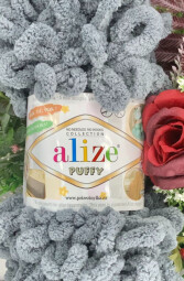 Puffy 087 tmavě šedá 