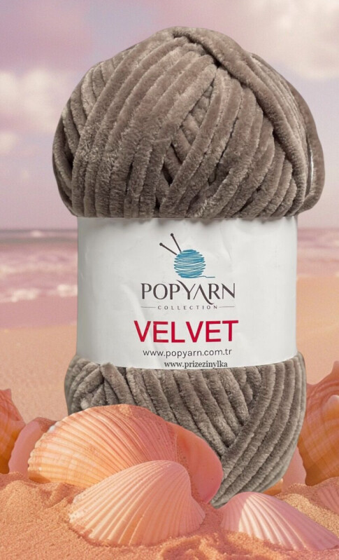 POPYARN VELVET B017 stř.hnědá