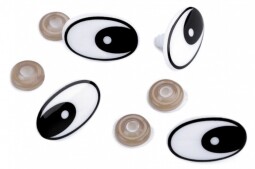 Bezpečnostní oči 19x29 bílo-černé