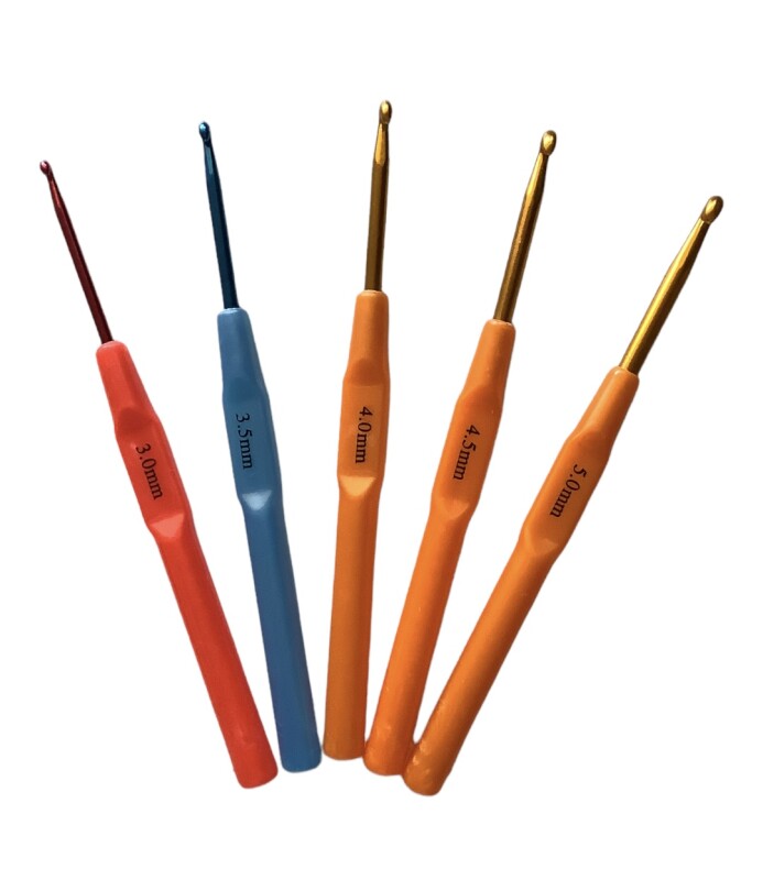 Háček kovový s plast.držadlem 5,0 mm