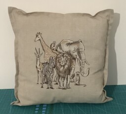 Polštářek 40x40 + výplň safari